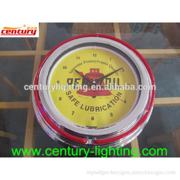 customized neon clock